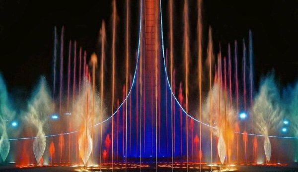 Музыкальный фонтан в Адлере Олимпийский парк