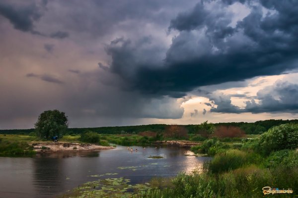 Река Дон лето гроза