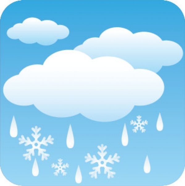 Туча со снегом