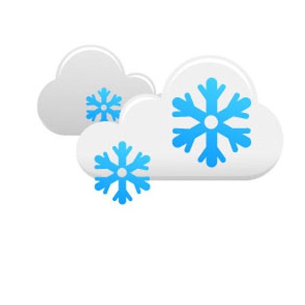 Тучка со снежинками