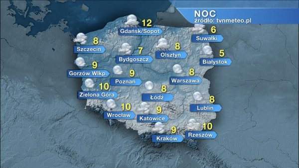 Карта страны для прогноза погоды