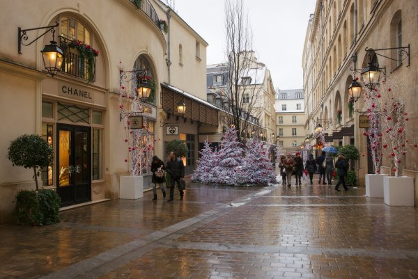 Франция улицы зимой