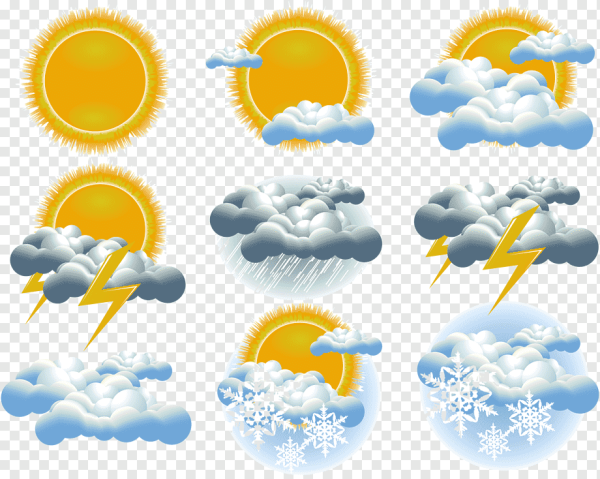 Погодные пиктограммы для детей