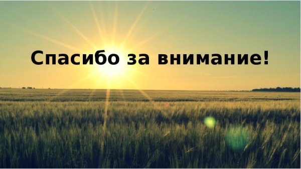 Спасибо за внимание природа