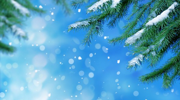 Снежный фон