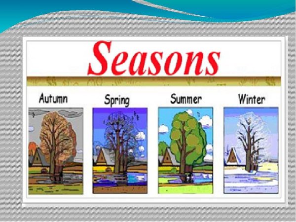 Времена года на английском