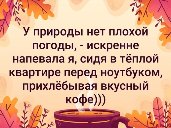 У природы нет плохой погоды