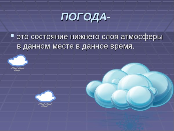 Погода это определение