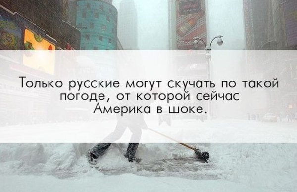 Смешные фразы про снег