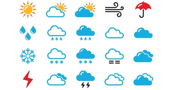 Значки погодных явлений