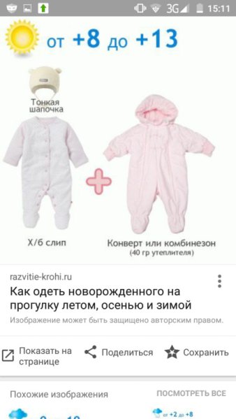 Как одевать новорожденного на улицу весной