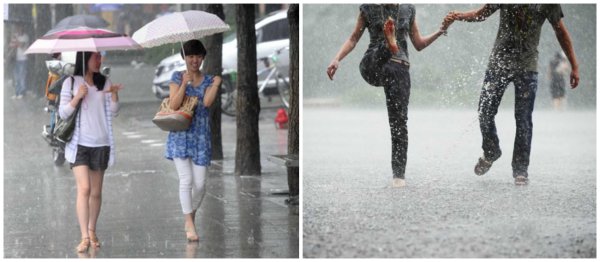 Гулять под дождем