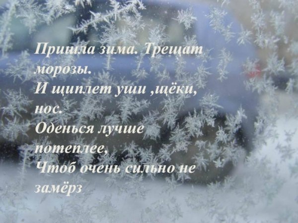 Стихотворение Мороз