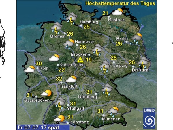Прогноз погоды в Германии