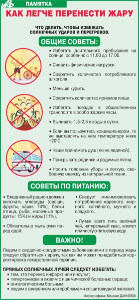 Памятка в жаркую погоду