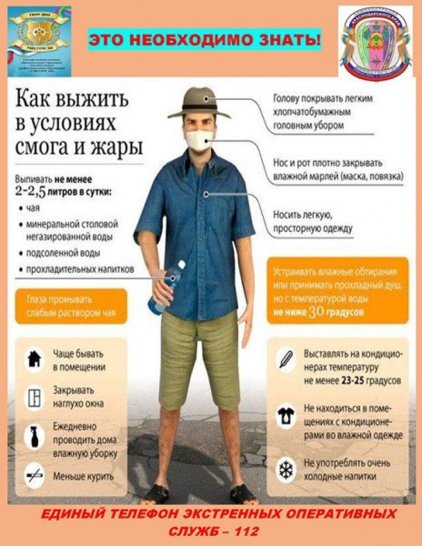 Как выжить в условиях смога и жары