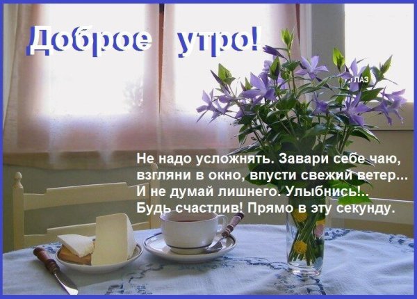 Утро доброе в окошко