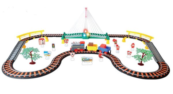 Рисование игрушечная железная дорога