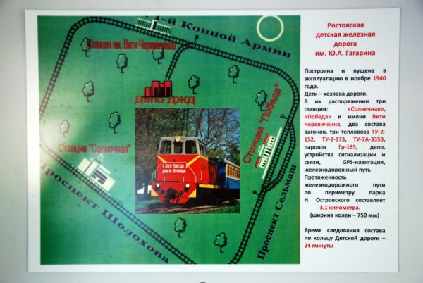 Рассказать про детскую железную дорогу