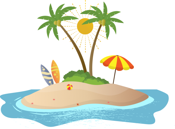 Остров мультяшный