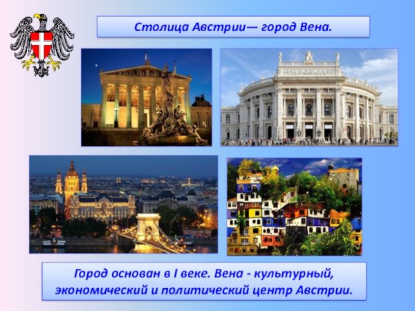 Культура Австрии 3 класс