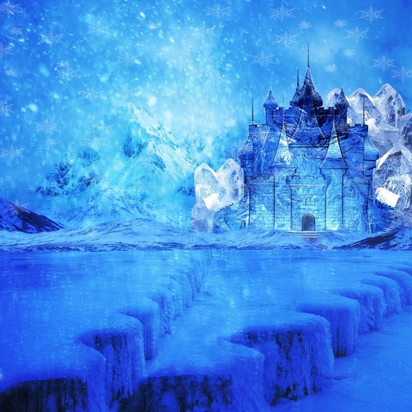 Зима ледяной дворец Снежная Королева