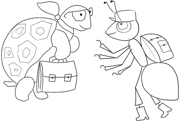 Муравей вопросик и мудрая черепаха