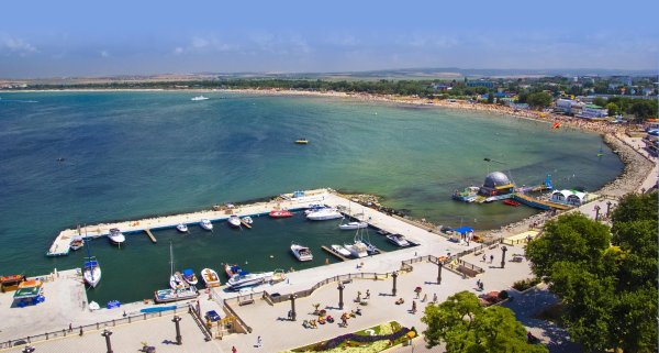 Бухта Анапа вид сверху