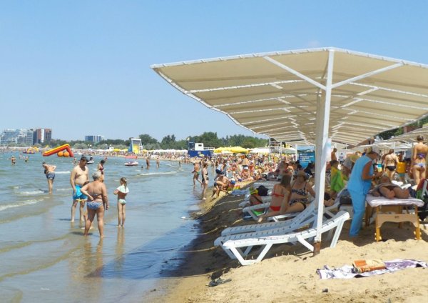 Пляж отеля Альбатрос Анапа