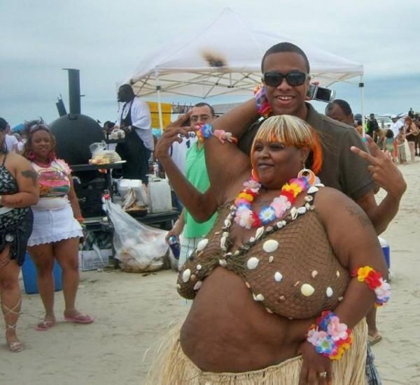 Прикольный наряд на пляж