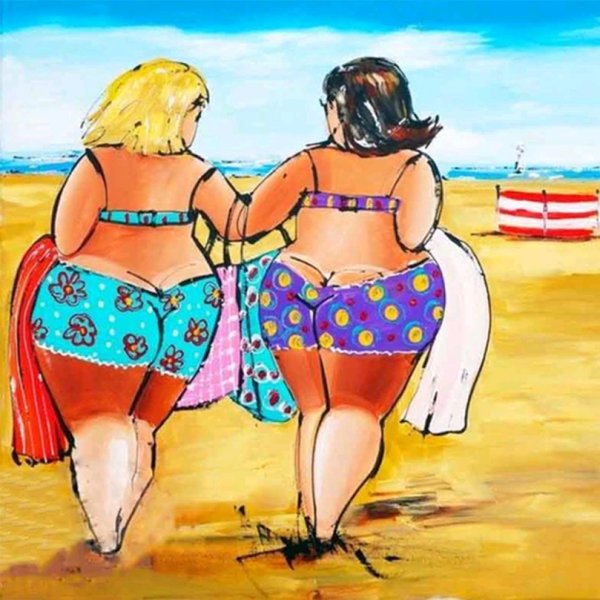 Две толстушки