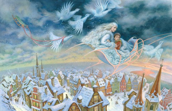 Ганс христиан Андерсен Снежная Королева иллюстрации