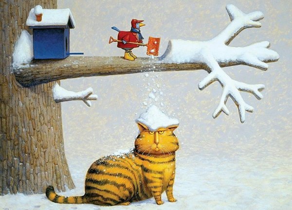Прикольные зимние картины
