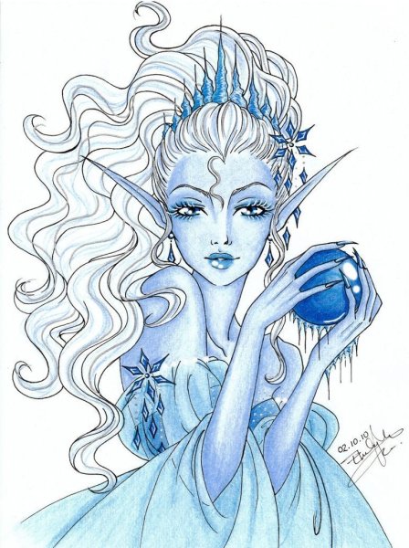 Снежная Королева для срисовки