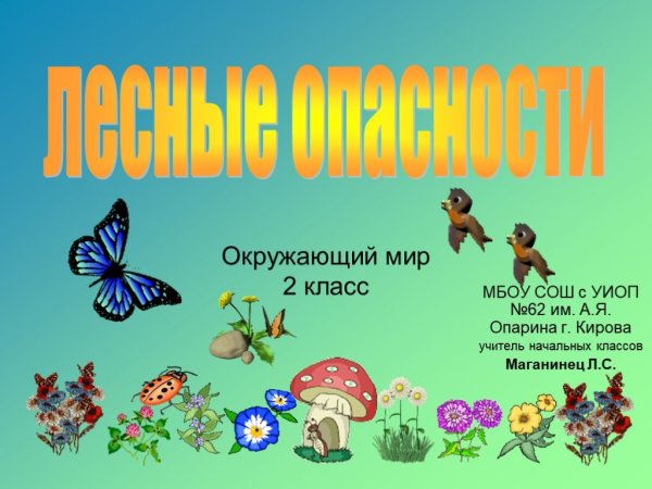 Лесные опасности