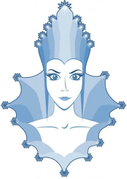 Снежная Королева картинки для срисовки