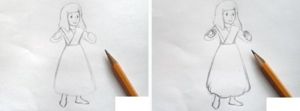 Кай и Герда рисунок легкий