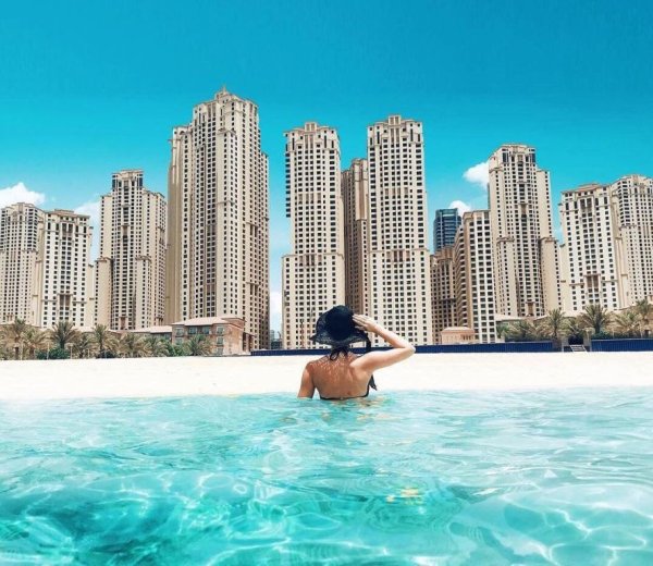 Пляж JBR В Дубае