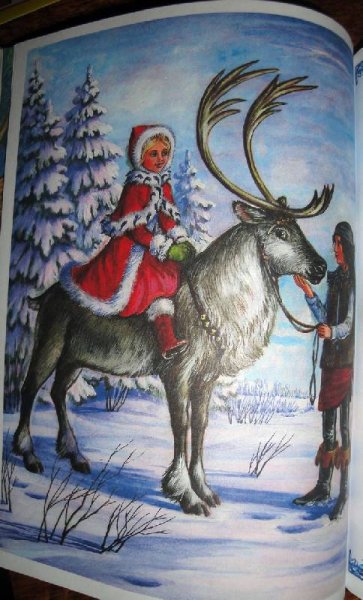 Цветные иллюстрации к снежной Королеве