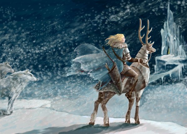 Кай Герда Снежная Королева олень