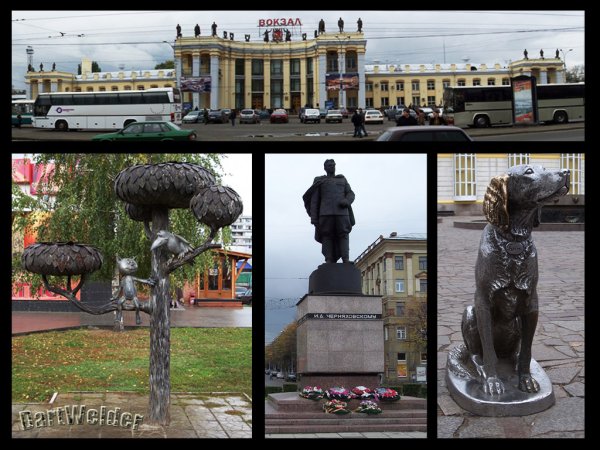 Памятники Воронежа коллаж