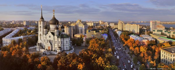 Воронеж храм с высоты