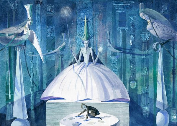 Иллюстрации к сказке Снежная Королева разных художников
