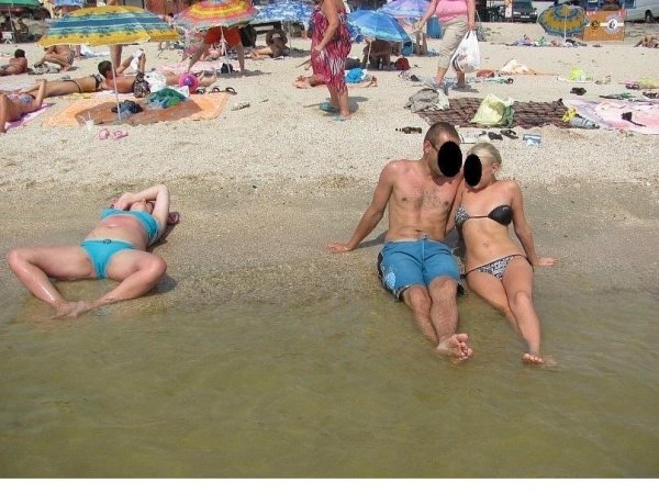 Люди на пляже