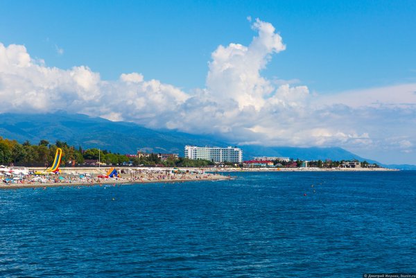 Сочи город Адлер море