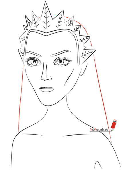 Лицо снежной королевы