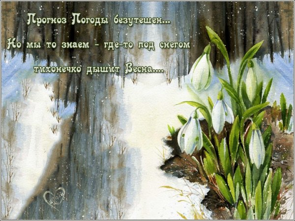 Под снегом дышит Весна