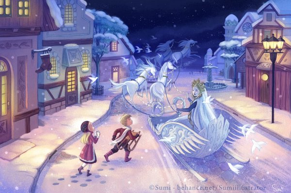 Снежная Королева Кай иллюстрации