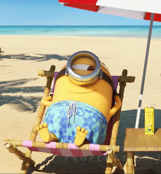 Миньоны на пляже