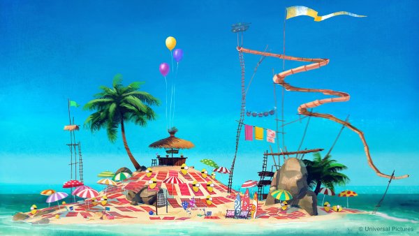 Миньоны на пляже картинки